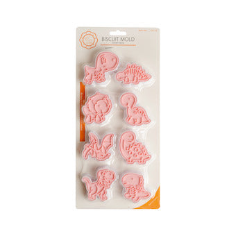 Découpoirs et empreintes dinosaures x8
