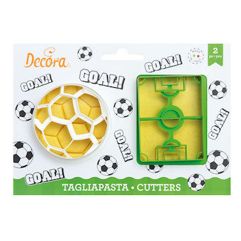 Découpoirs thème football x2 Decora