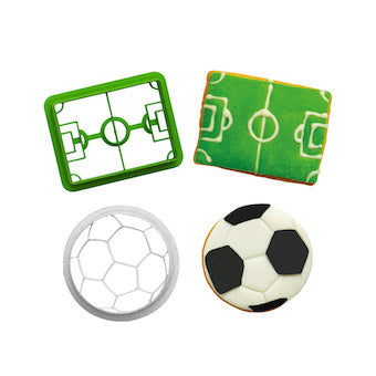 Découpoirs thème football x2 Decora