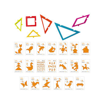 Découpoirs Tangram x6 avec 20 cartes Decora