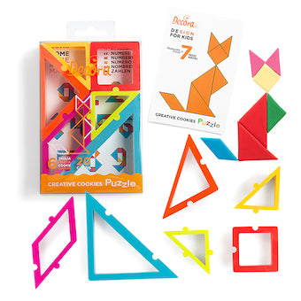 Découpoirs Tangram x6 avec 20 cartes Decora