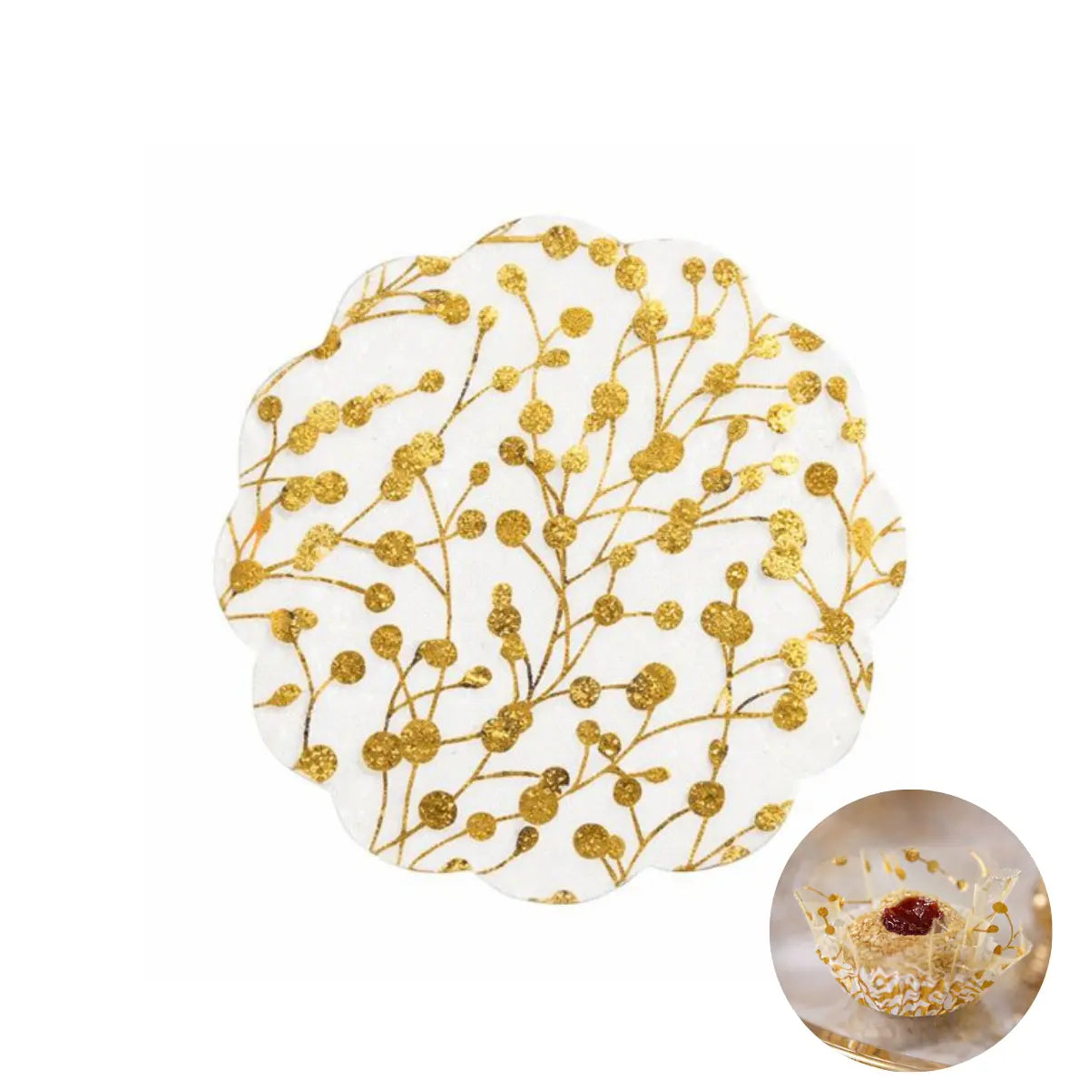 Tulles dorés « Perle » lot de 50