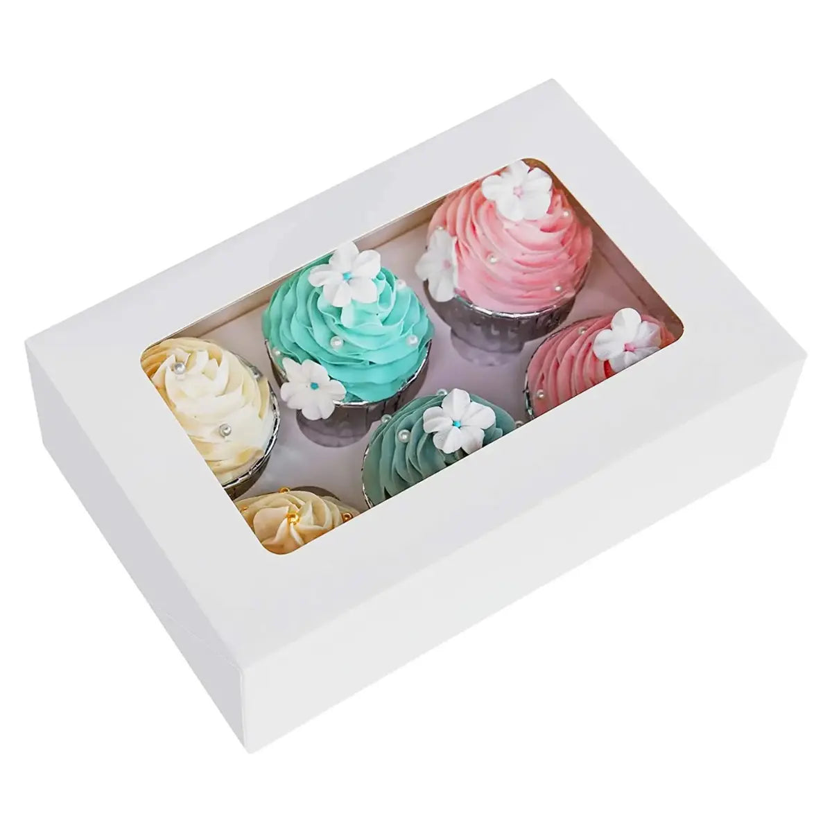 Boîte et insert pour 6 cupcakes