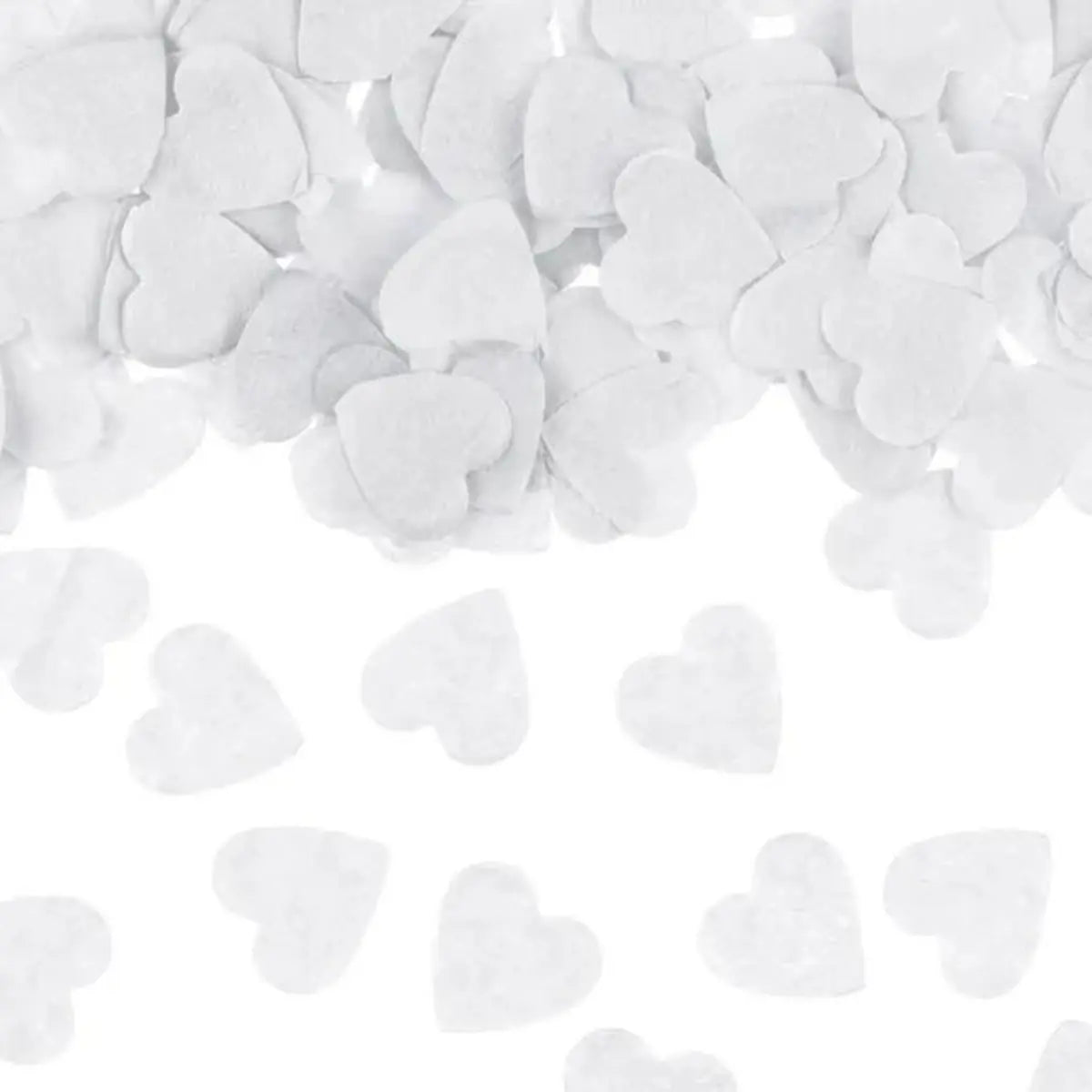 Canon à confettis cœurs blancs PartyDeco