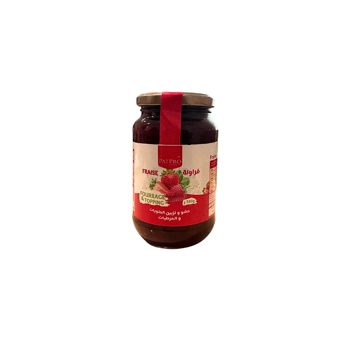 Fourrage topping fraise PatPro 380 g