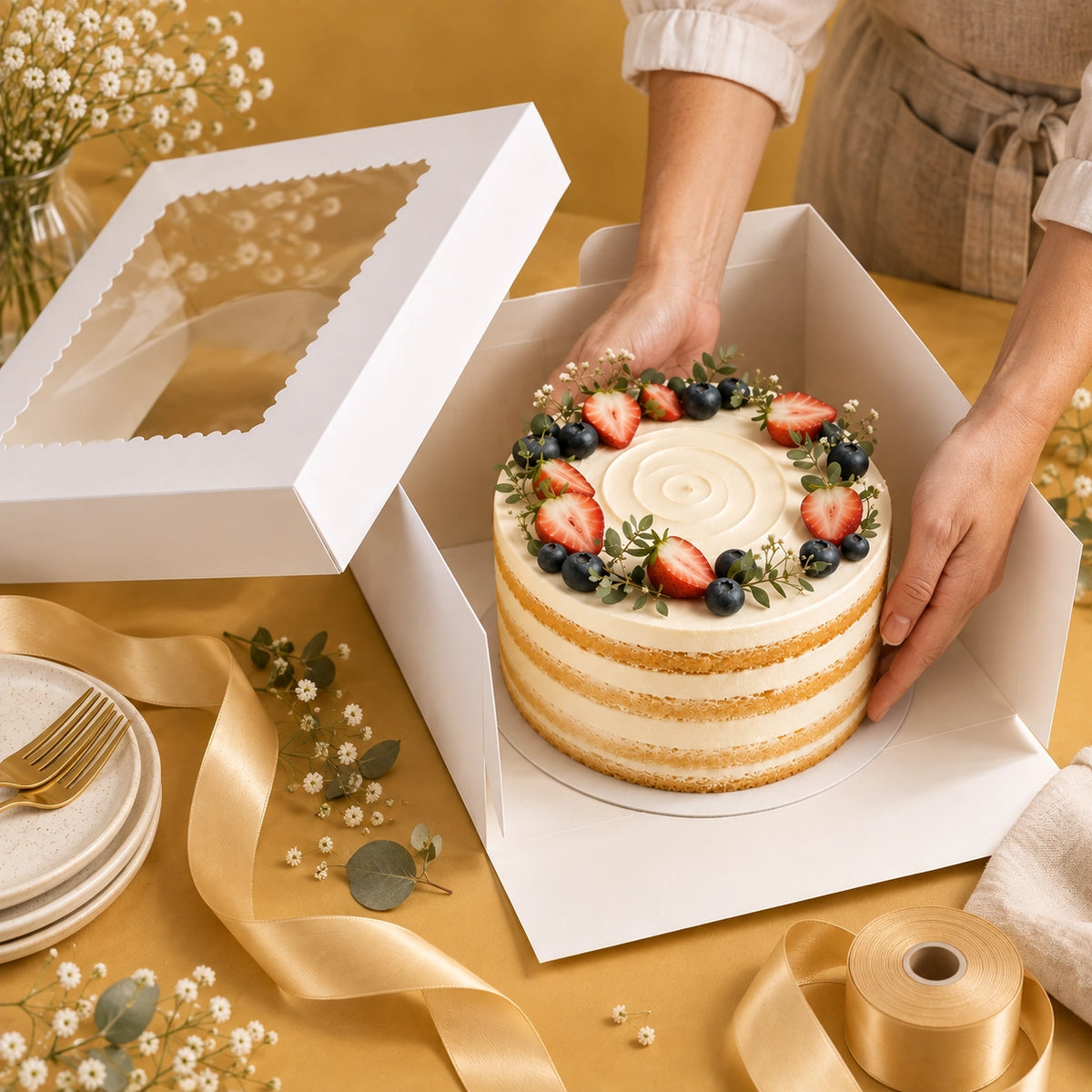 Boîtes pâtissières, supports & plateaux