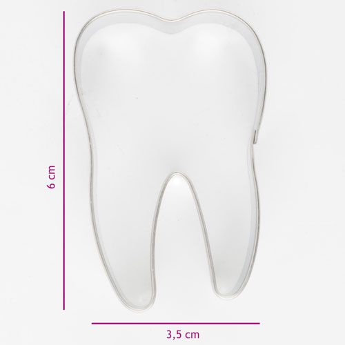 Emporte-pièce dent 6 x 3,5 cm