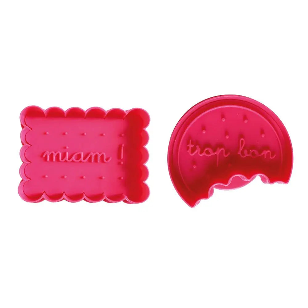 Emporte-pièces éjecteurs petit beurre lot de 2 ScrapCooking