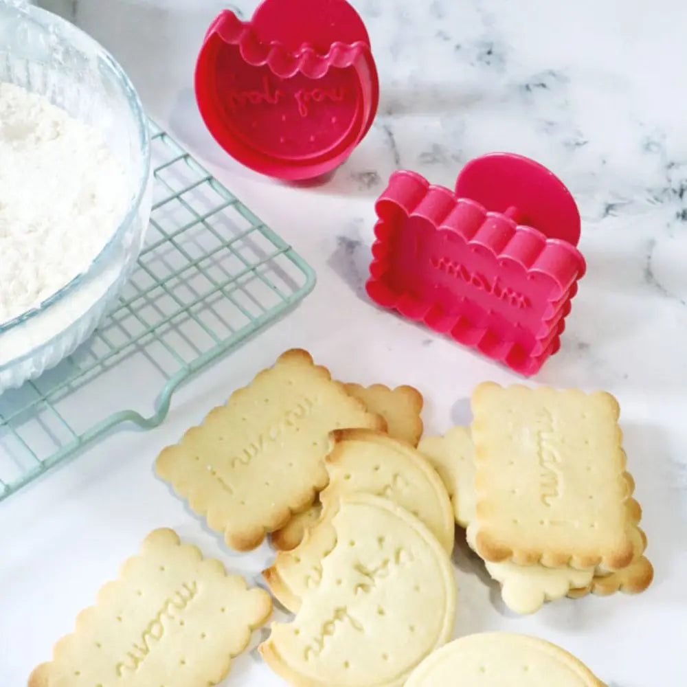 Emporte-pièces éjecteurs petit beurre lot de 2 ScrapCooking