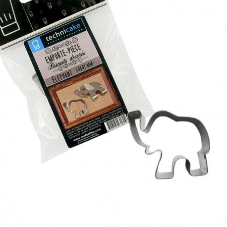Emporte-pièce éléphant en fer blanc