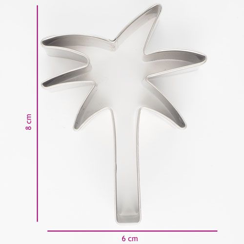 Emporte-pièce palmier inox 8 x 6 cm