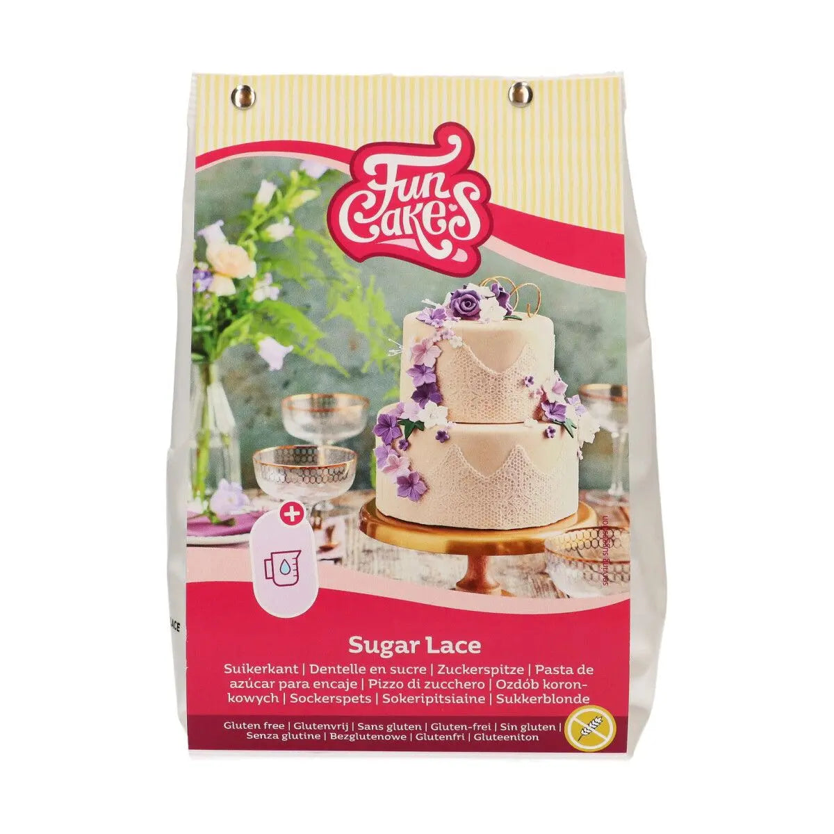 Préparation pour dentelle blanche sans gluten FunCakes