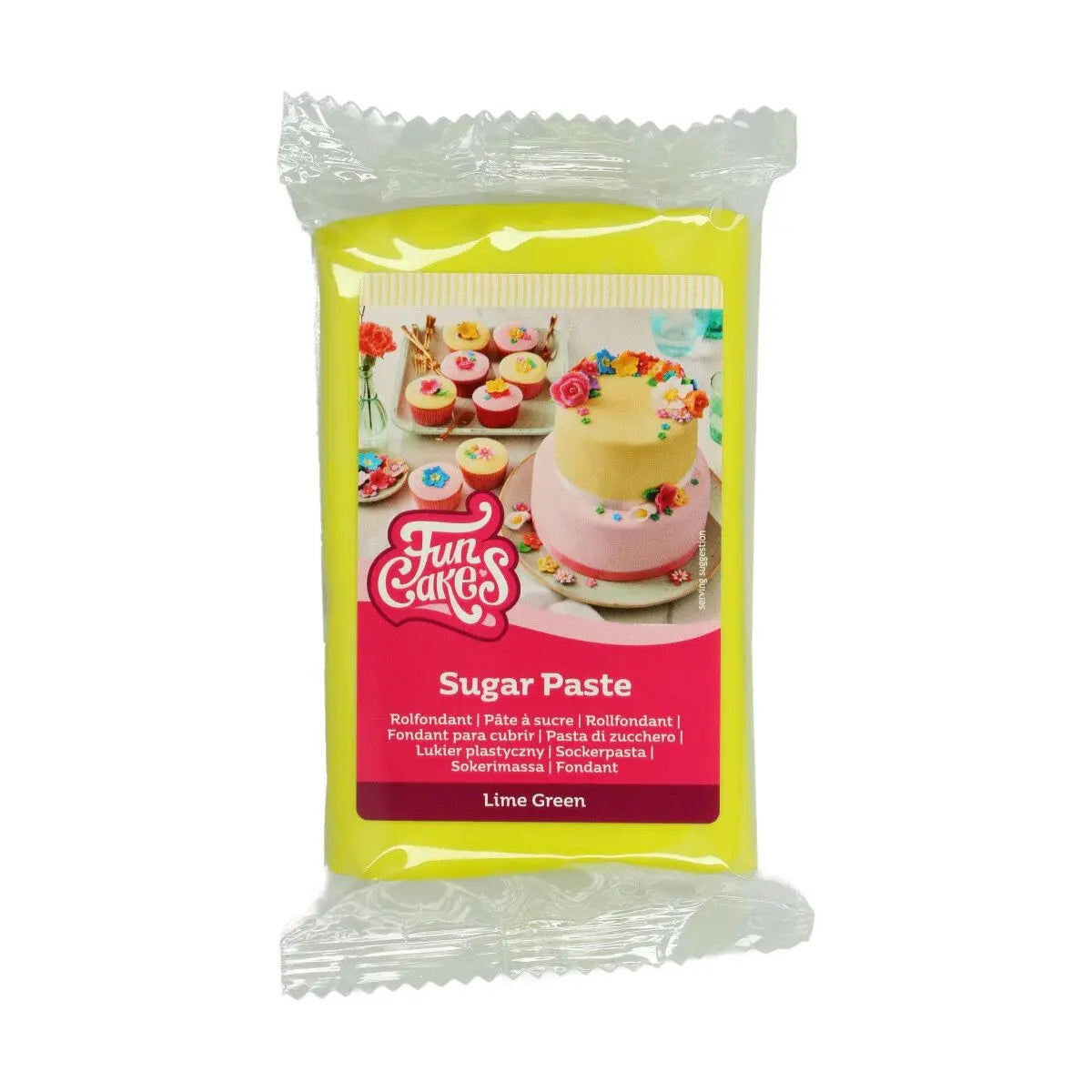 Pâte à sucre vert citron 250 g FunCakes