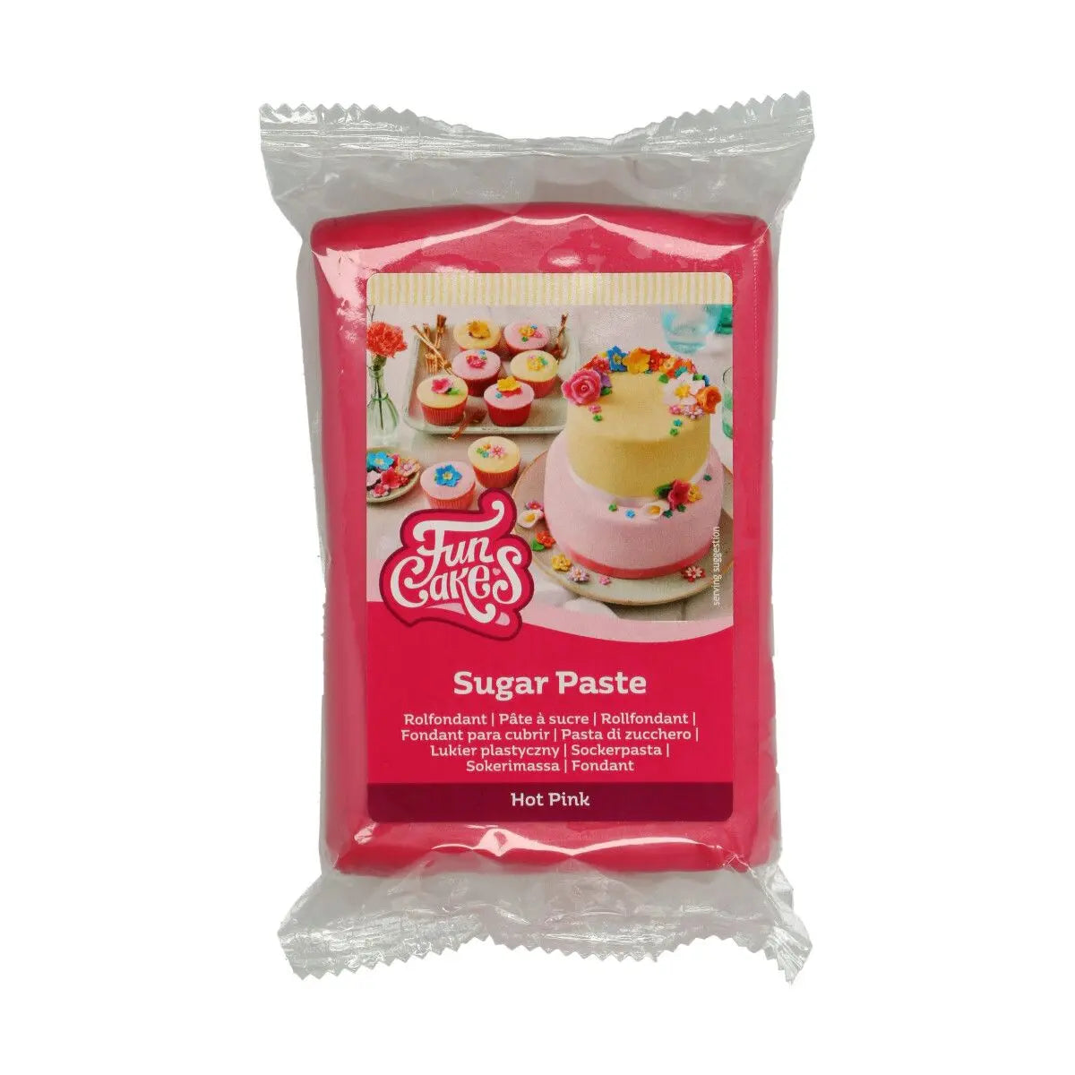 Pâte à sucre rose fuchsia 250 g FunCakes