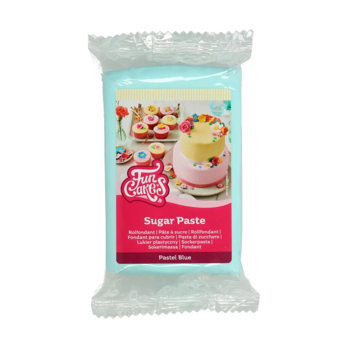Pâte à sucre bleu pastel 250 g FunCakes