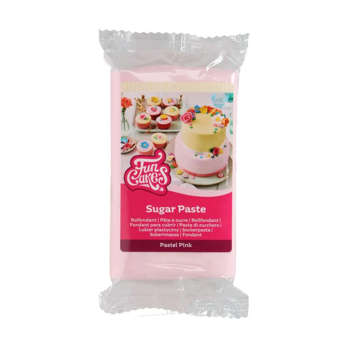 Pâte à sucre rose pastel 250 g FunCakes