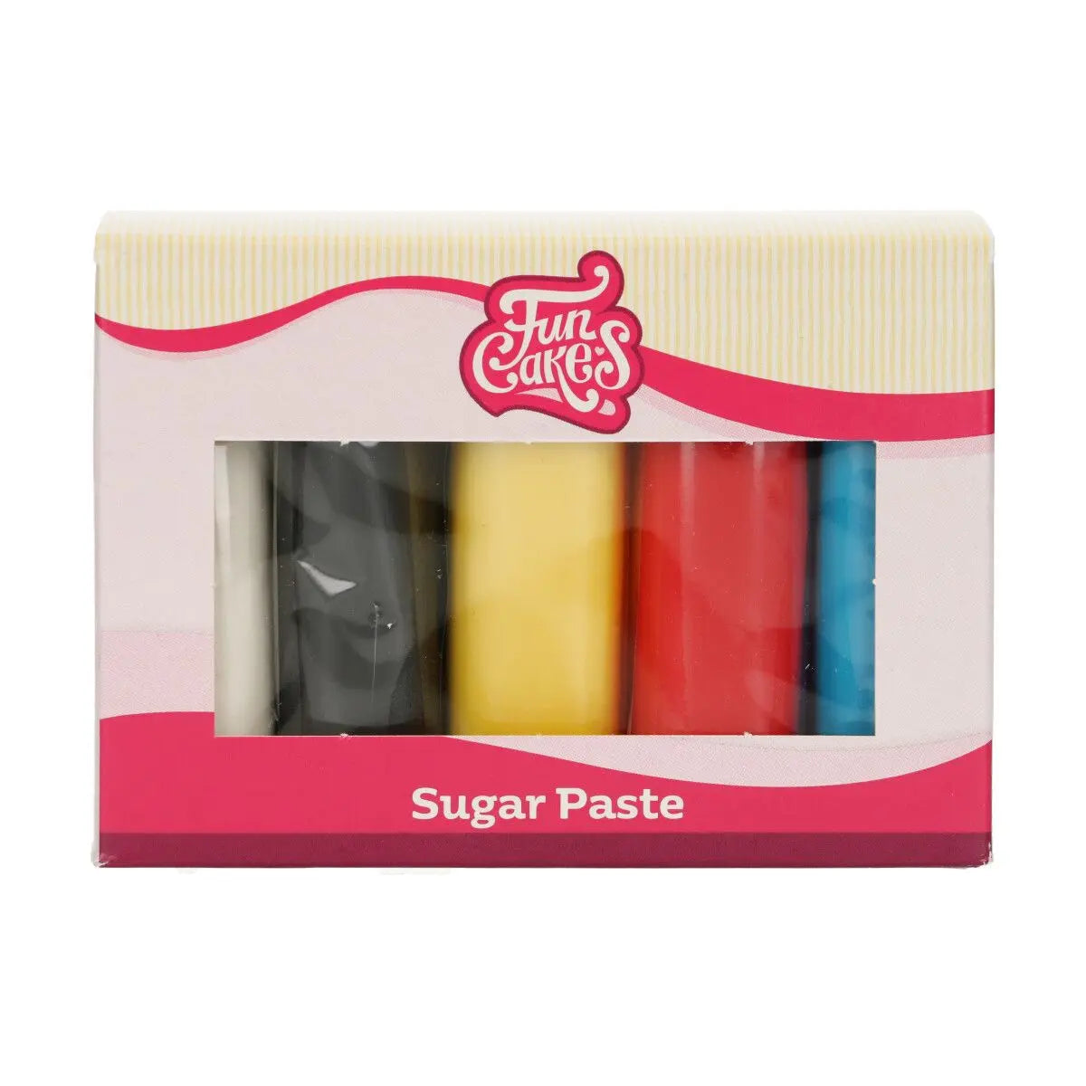 Pâte à sucre multipack couleurs primaires 5 x 100 g FunCakes