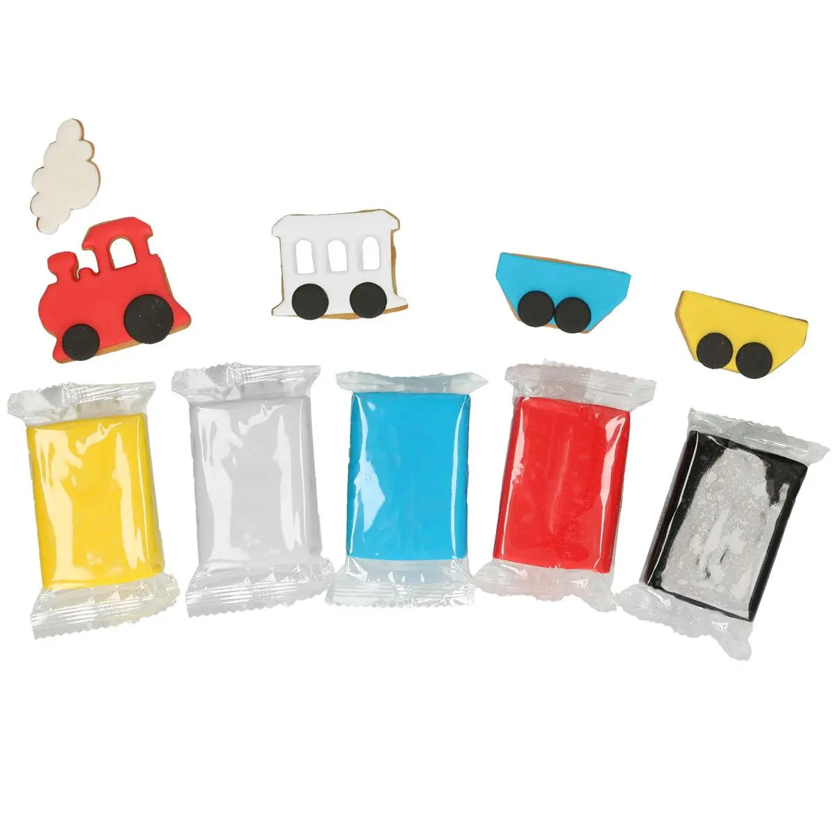 Pâte à sucre multipack couleurs primaires 5 x 100 g FunCakes
