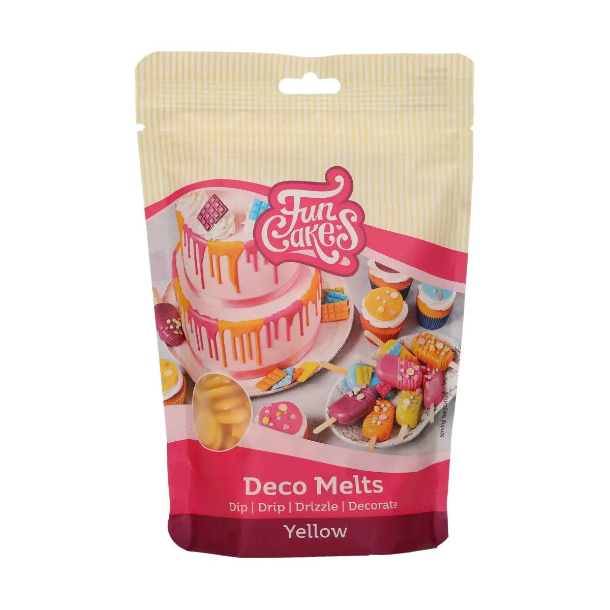 Déco Melts jaune FunCakes