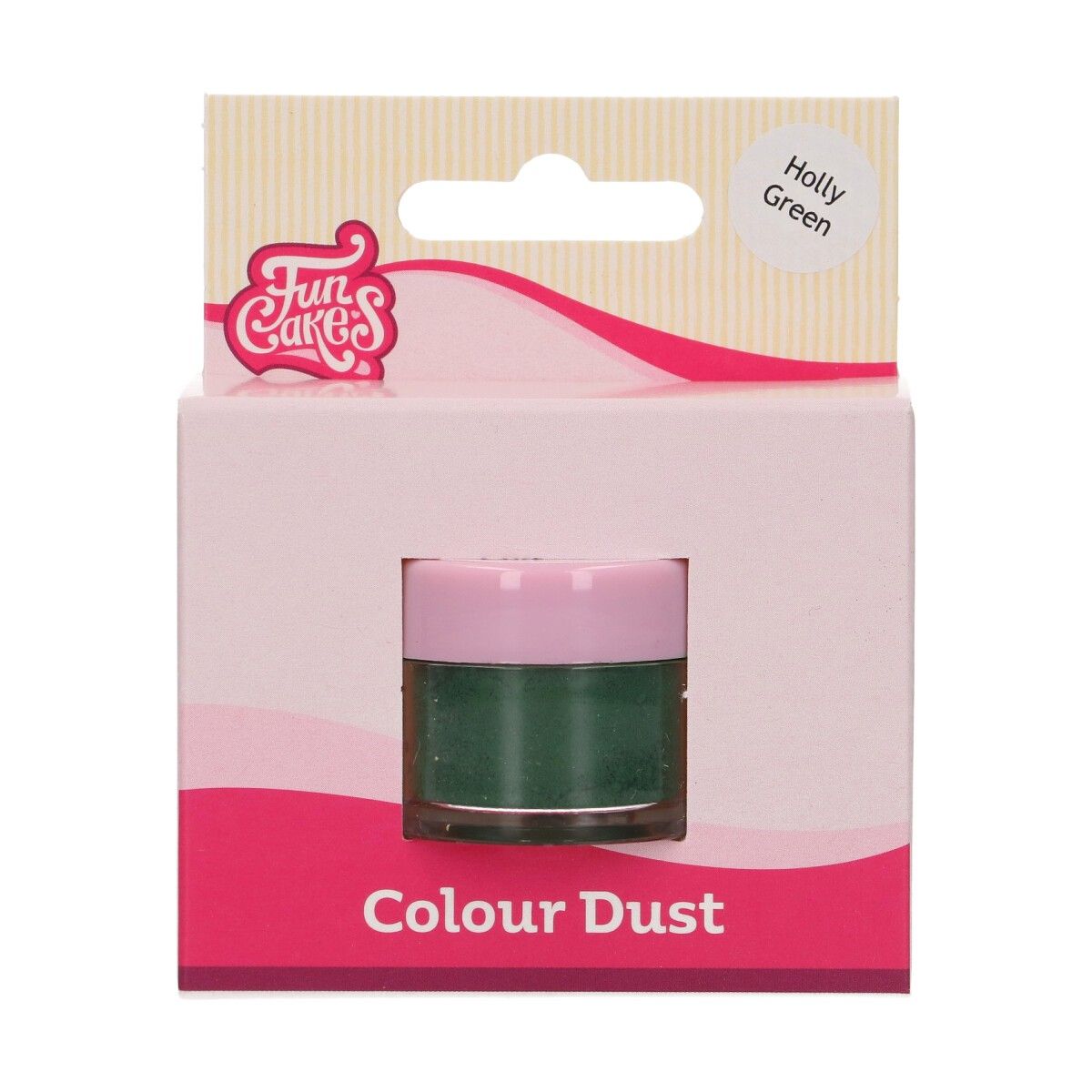 Colorant en poudre Dust vert houx FunCakes