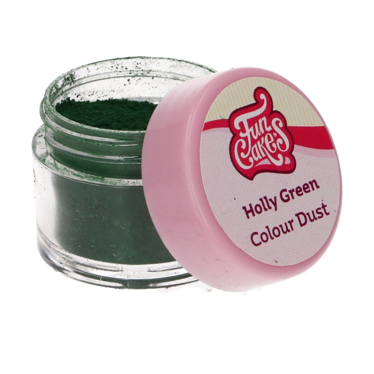 Colorant en poudre Dust vert houx FunCakes