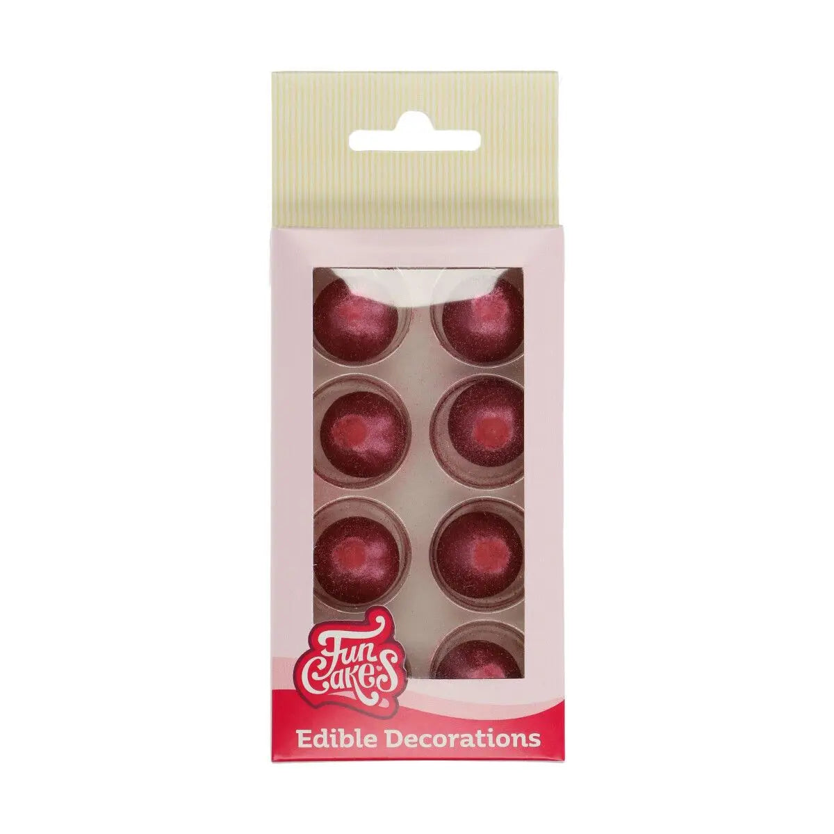 Boules de chocolat rouge rubis x8 FunCakes