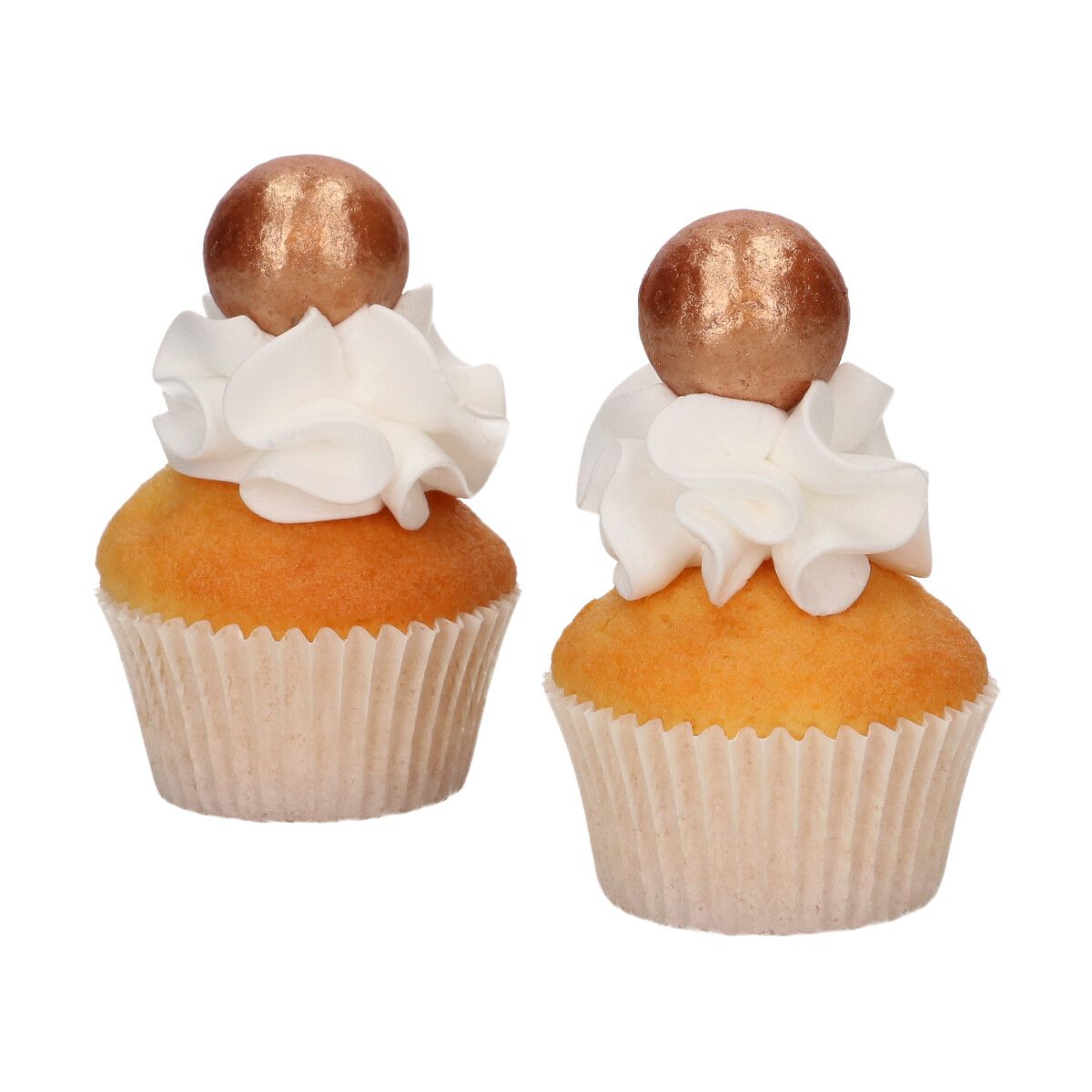Boules de chocolat doré bronze x8 FunCakes