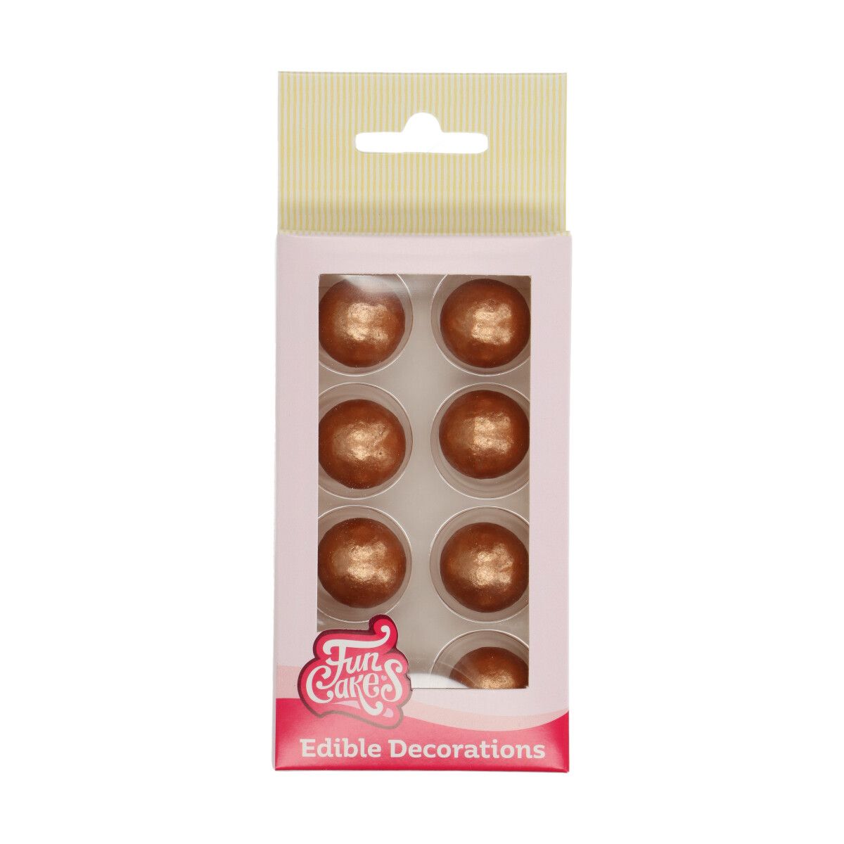 Boules de chocolat doré bronze x8 FunCakes