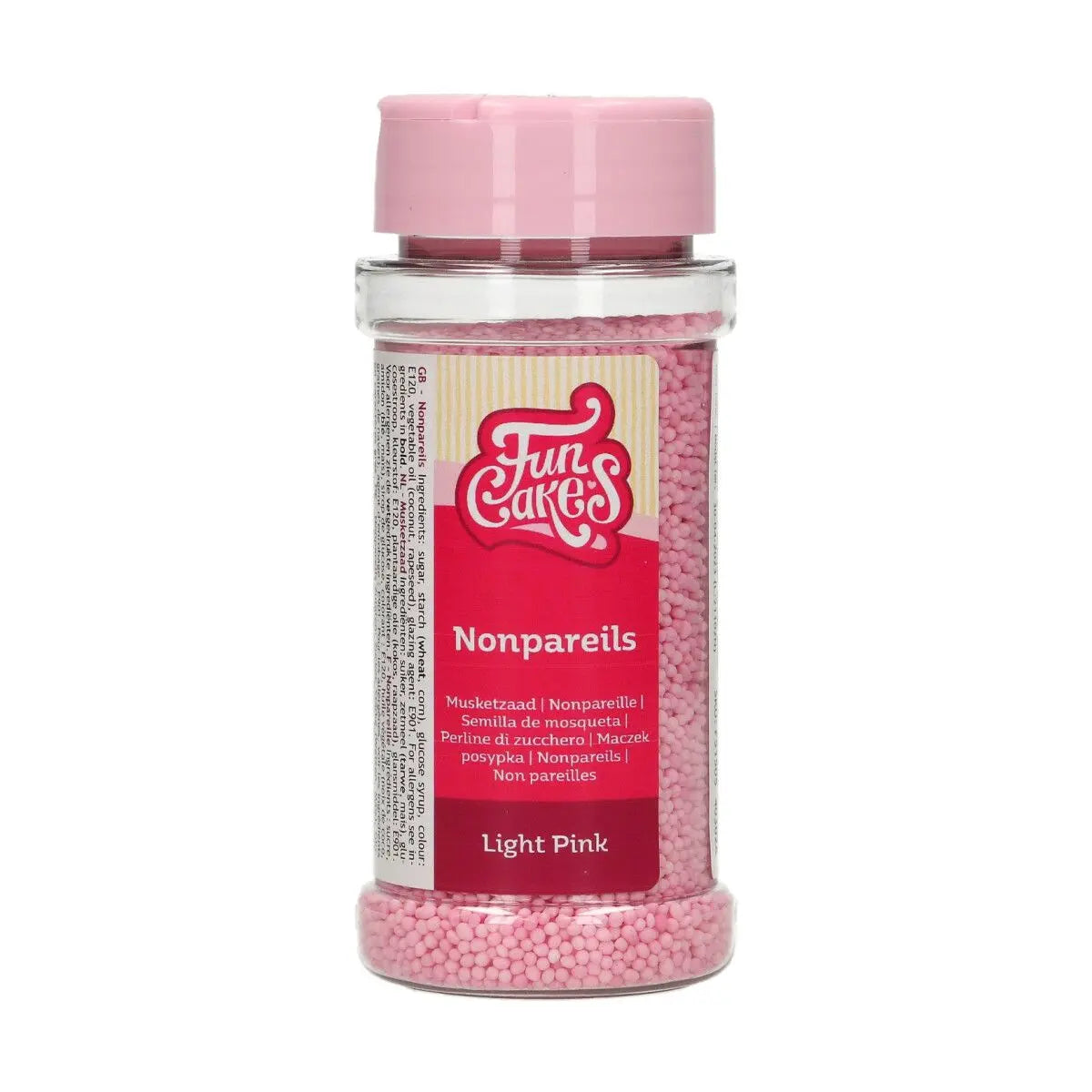 Nonpareils mini-billes rose clair 80 g FunCakes