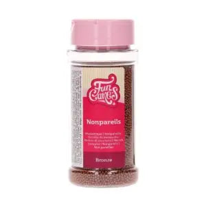 Nonpareils mini-billes en sucre cuivre 80 g FunCakes