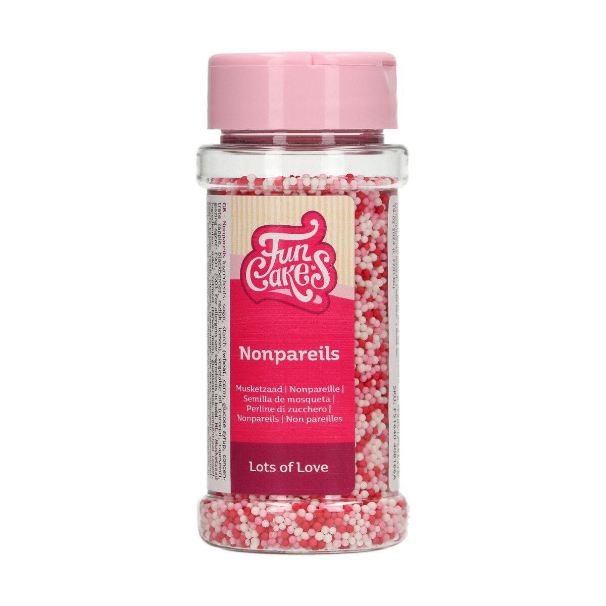 Nonpareils mini-billes Lots of Love 80 g FunCakes