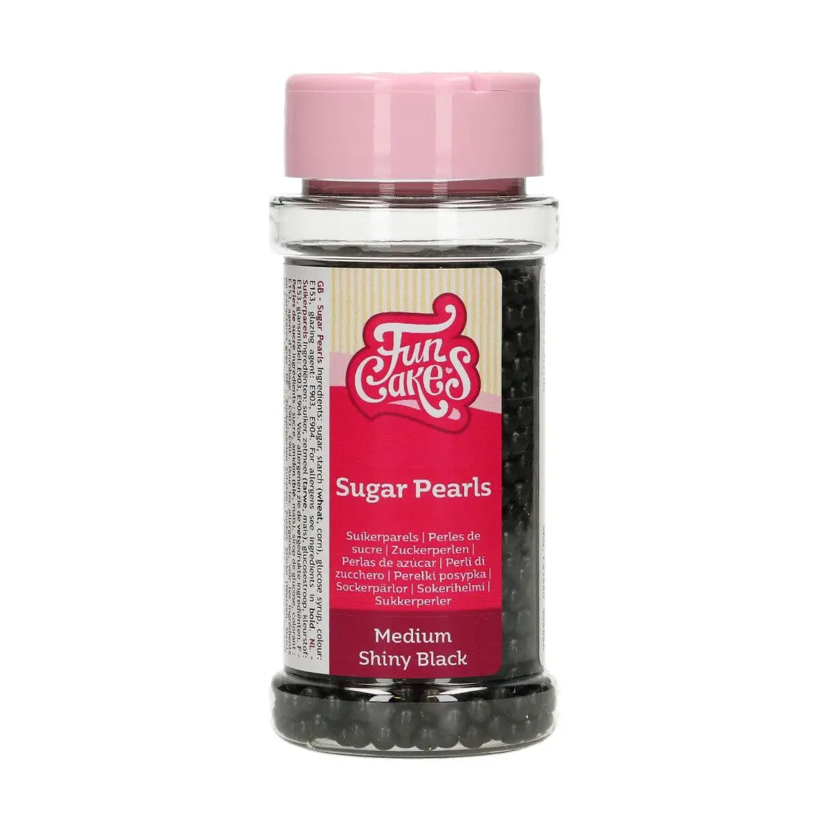 Perles de sucre noir brillant 80 g FunCakes