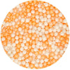 Perles de sucre Funcakes Orange & Blanc