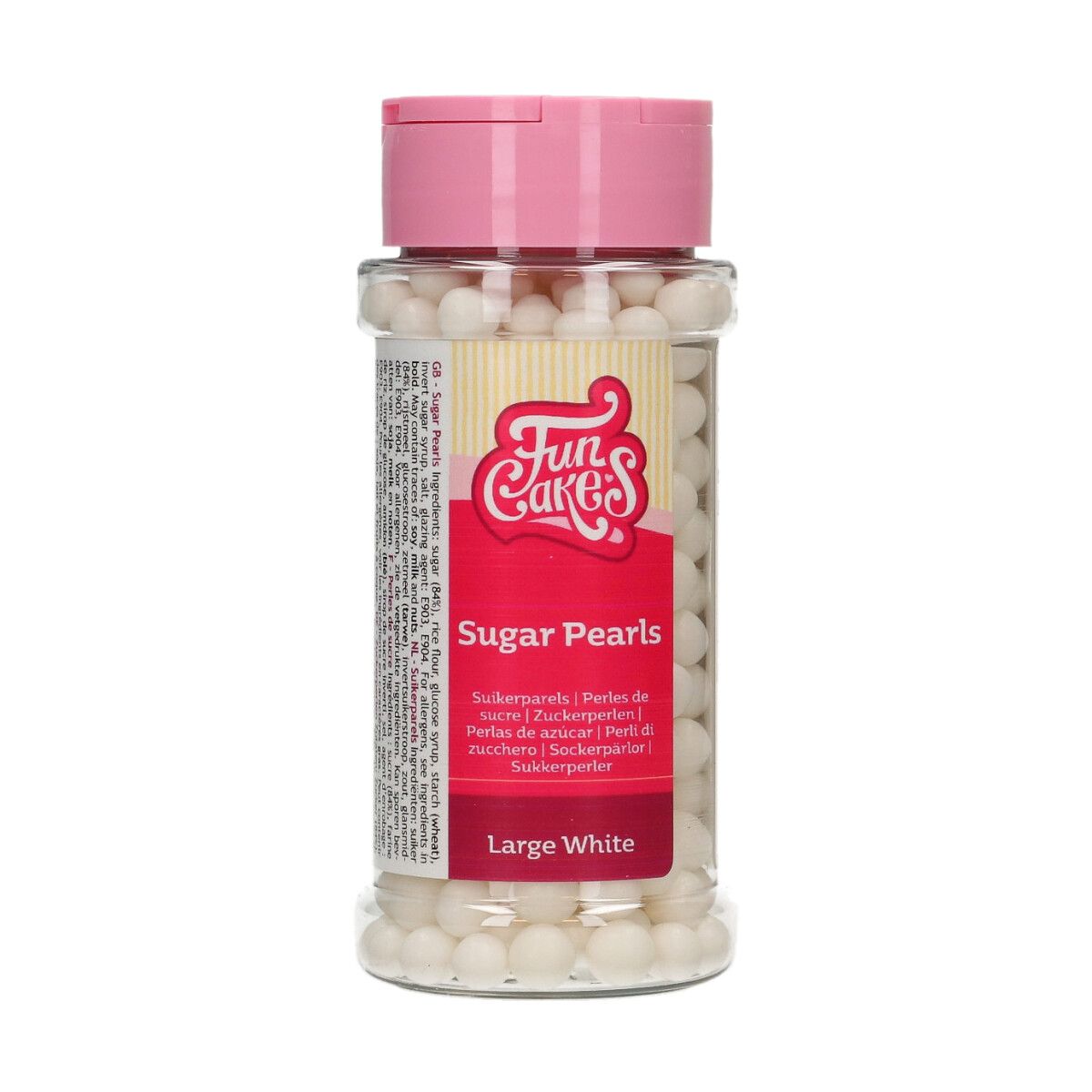 Maxi perles de sucre blanches 70 g FunCakes