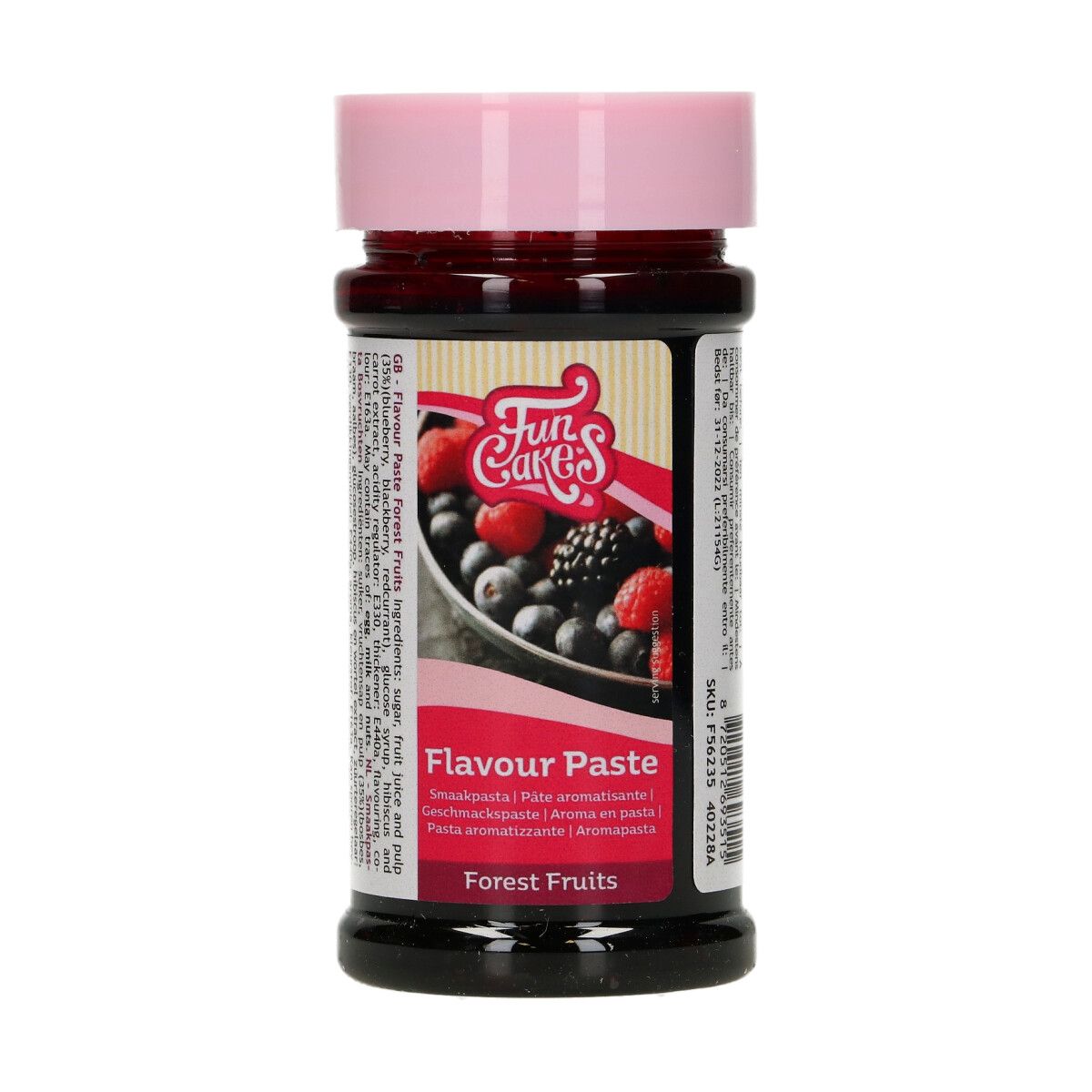 Pâte aromatisante fruits des bois 120 g FunCakes