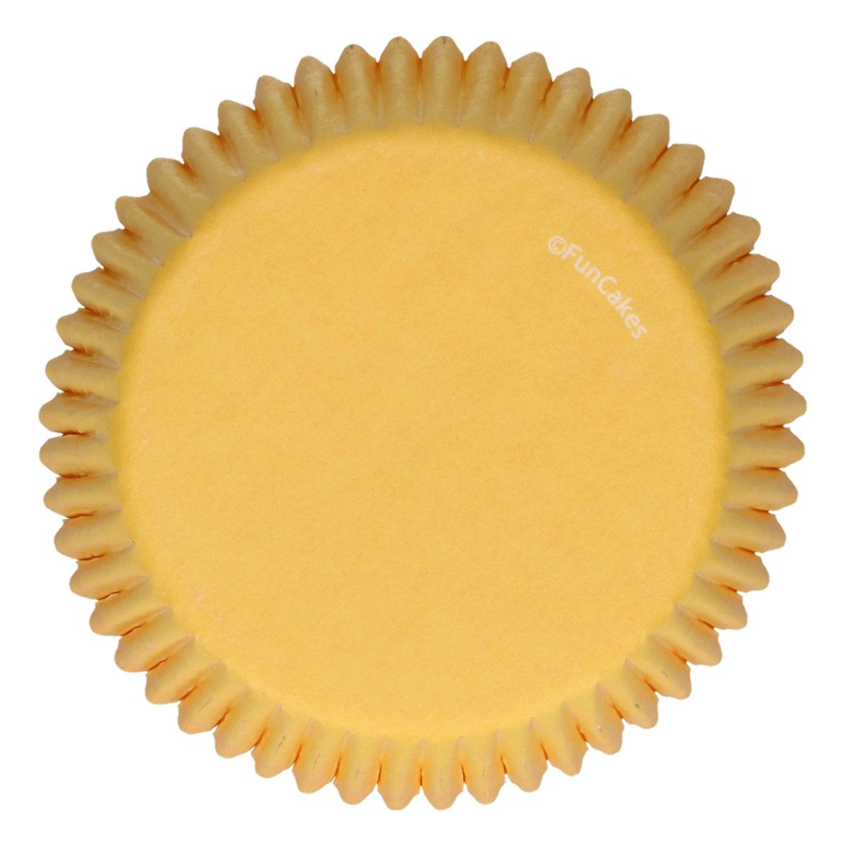 Caissettes à cupcakes jaunes x48 FunCakes