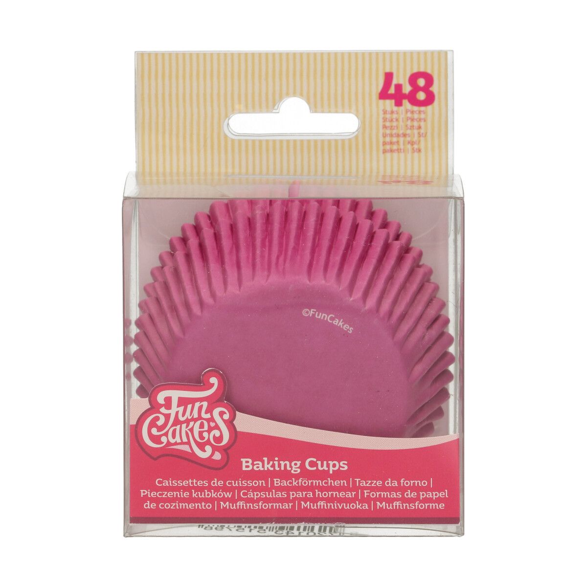 Caissettes à cupcakes roses x48 FunCakes