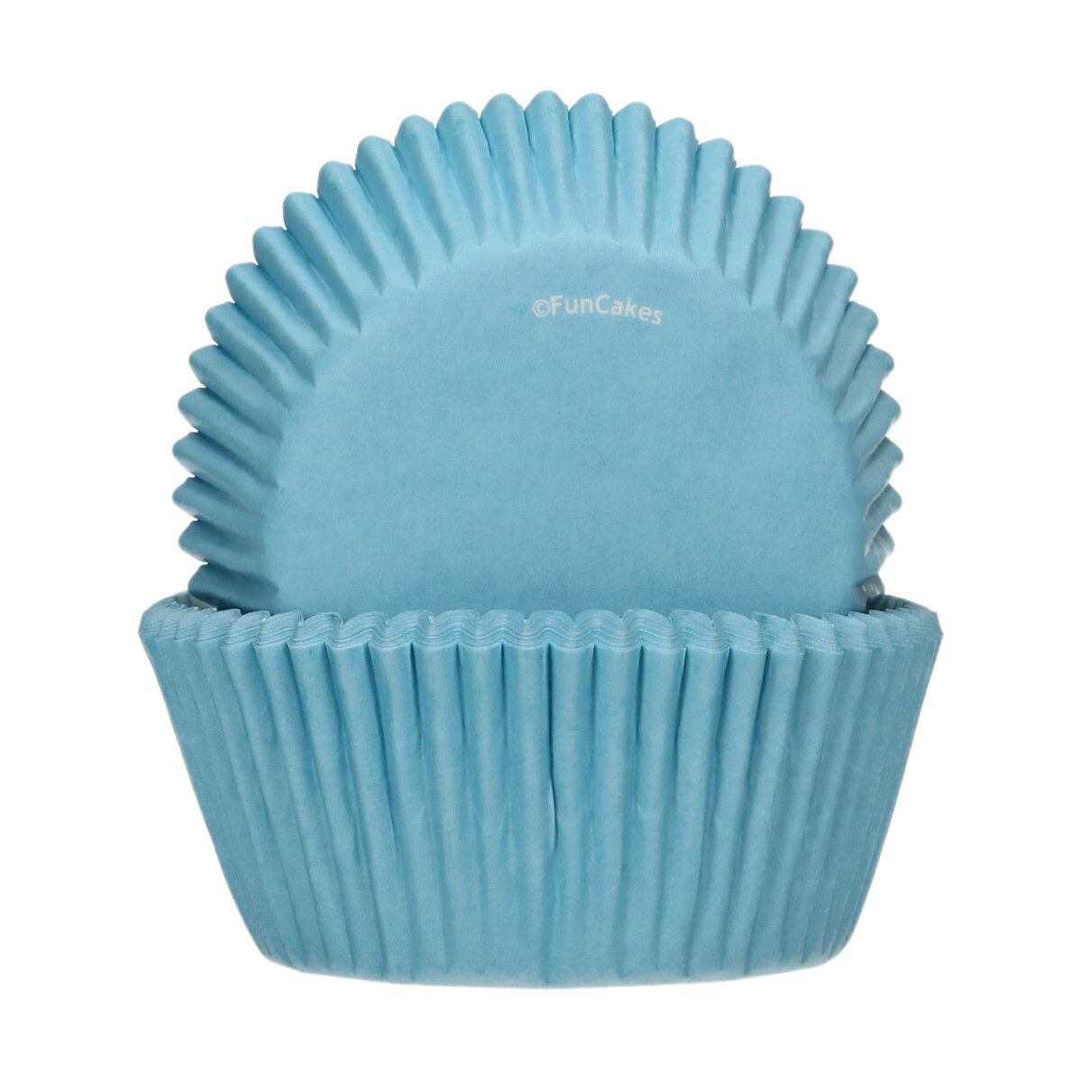 Caissettes à cupcakes bleu clair x48 FunCakes