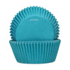 Caissettes à cupcakes Bleu turquoise Funcakes x48