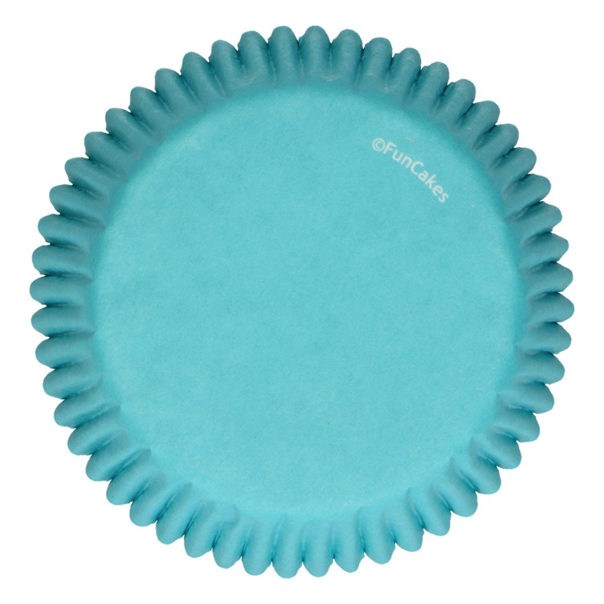 Caissettes à cupcakes bleu turquoise x48 FunCakes