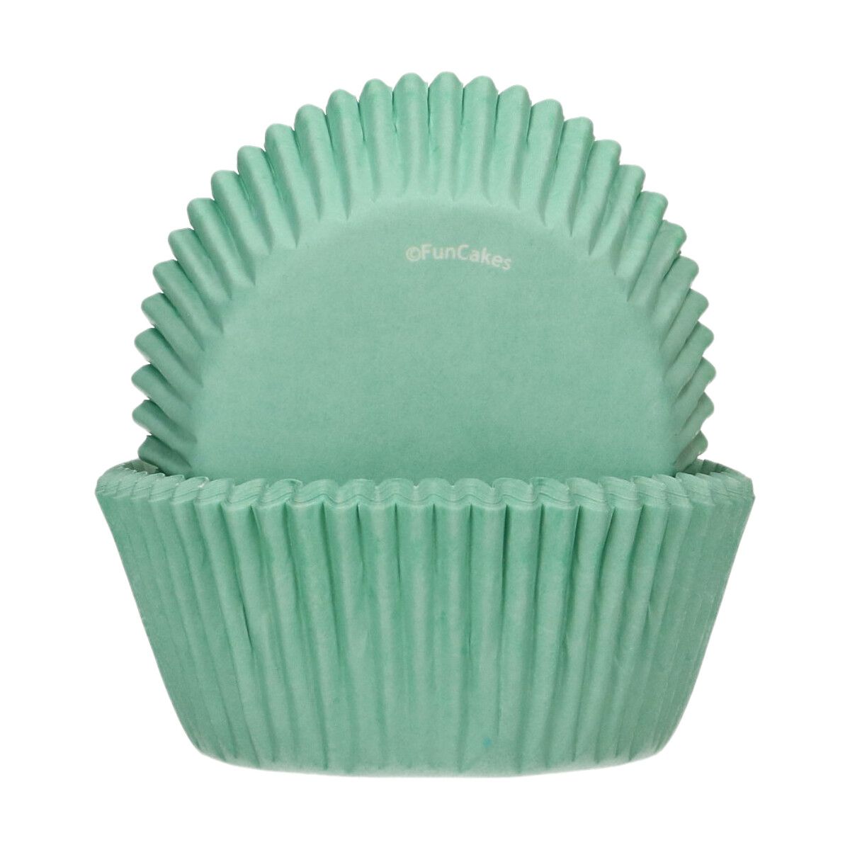 Caissettes à cupcakes vert menthe x48 FunCakes