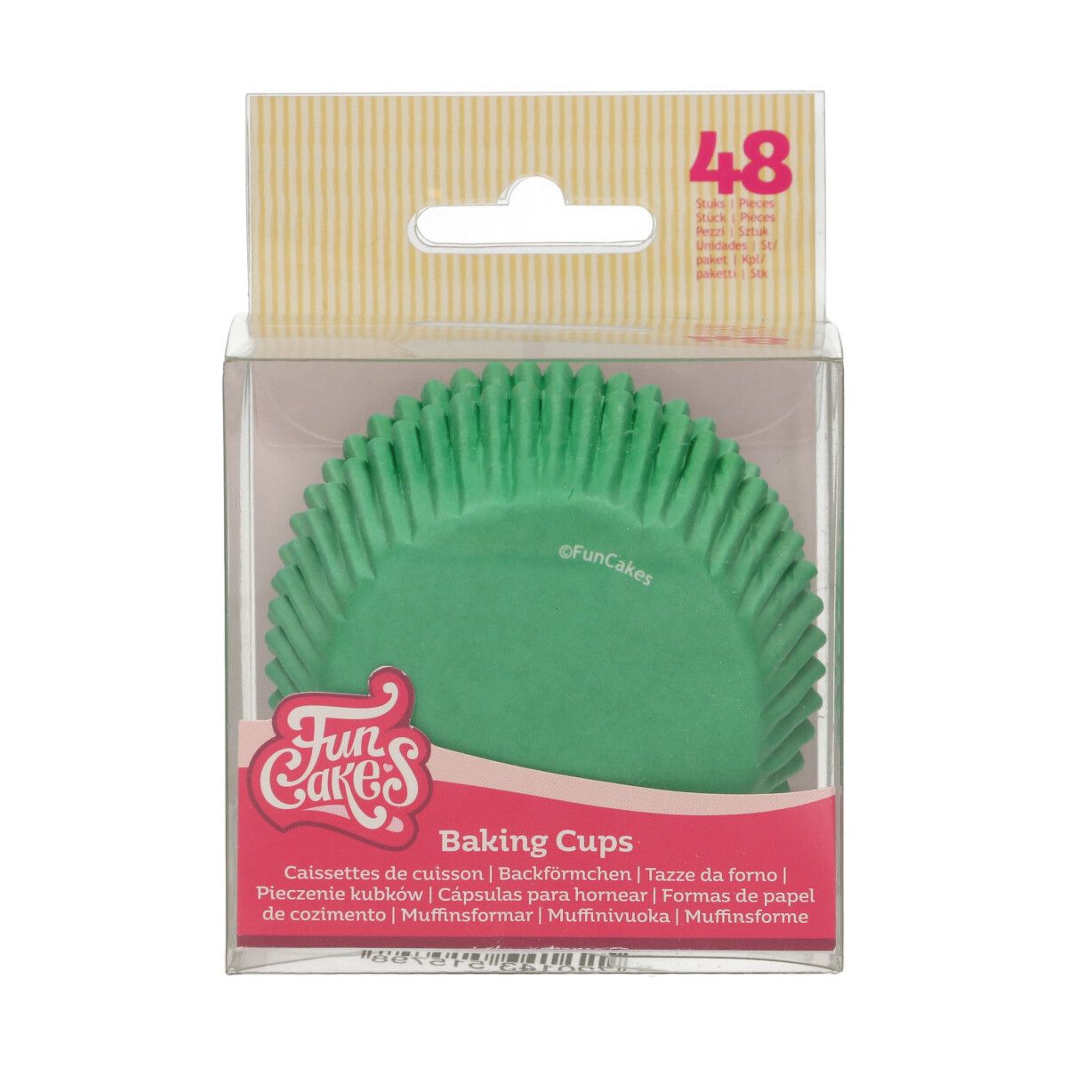 Caissettes à cupcakes vert gazon x48 FunCakes