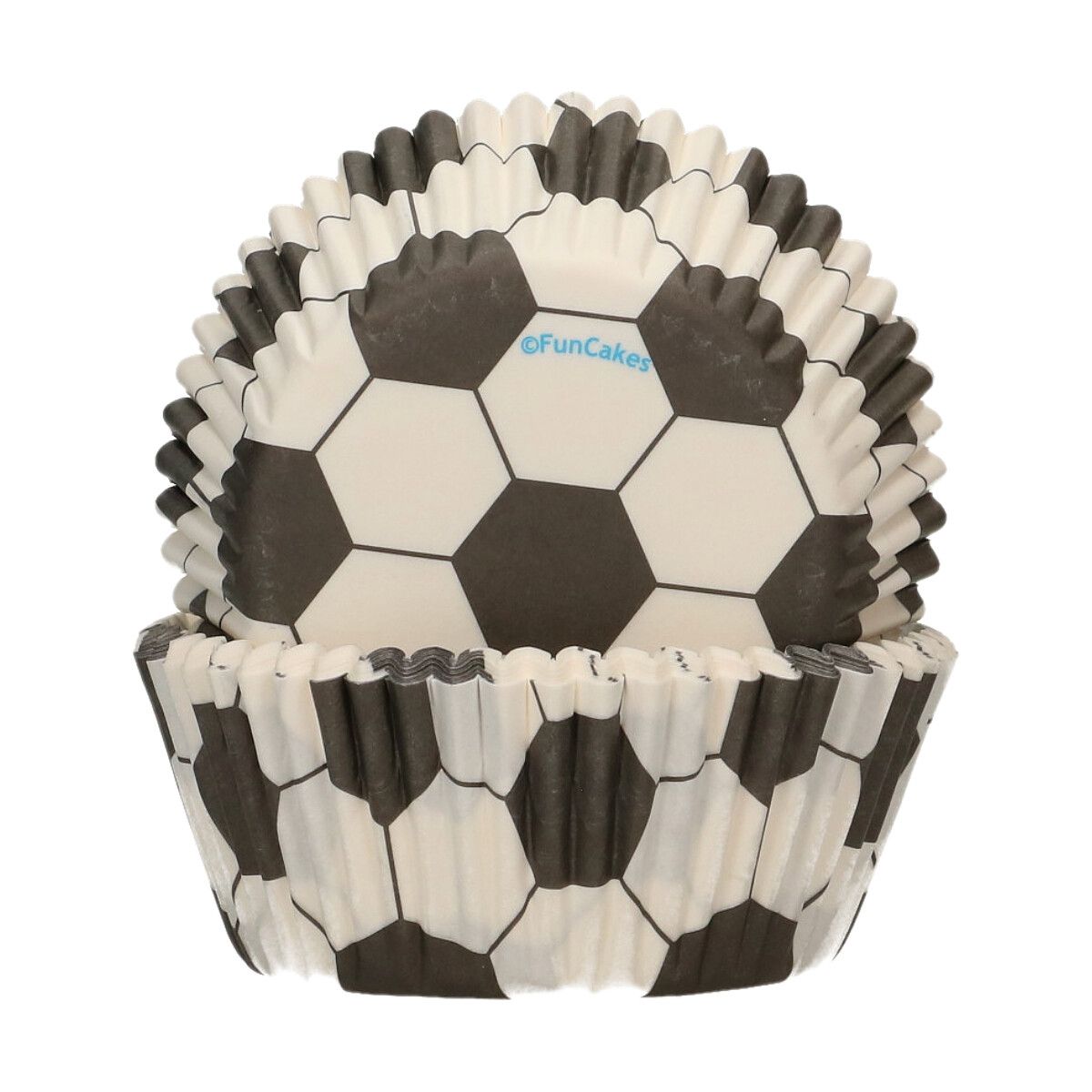 Caissettes à cupcakes Football x48 FunCakes