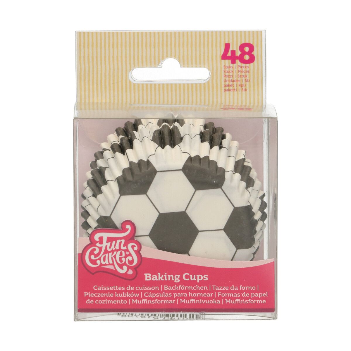 Caissettes à cupcakes Football x48 FunCakes