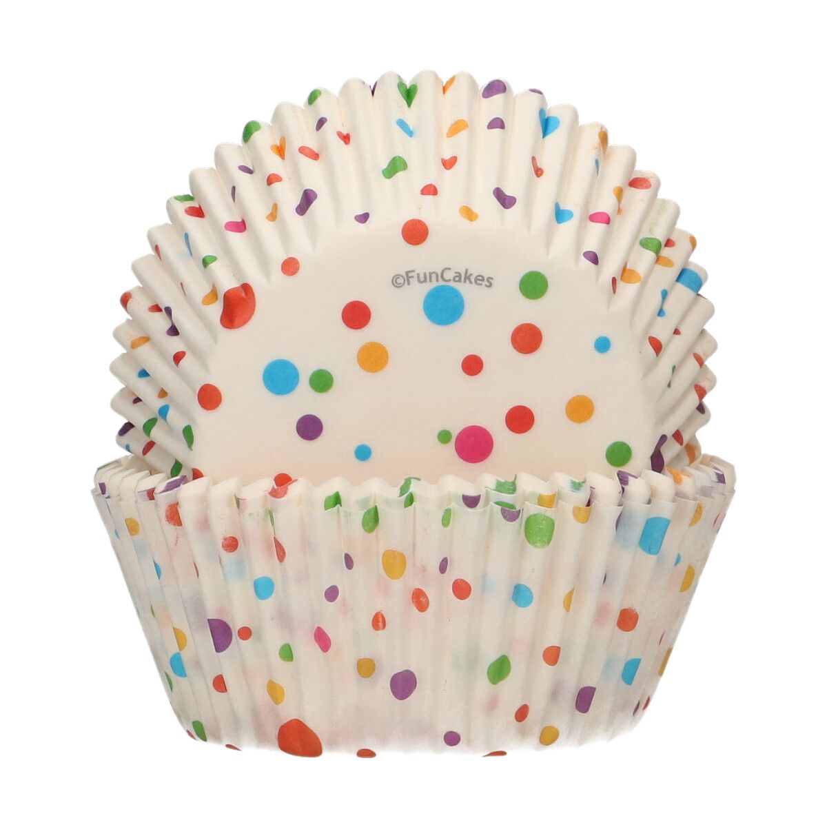 Caissettes à cupcakes Confettis x48 FunCakes