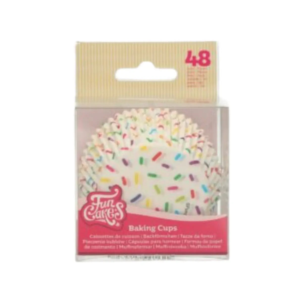 Caissettes à cupcakes Paillettes x48 FunCakes