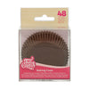 Caissettes à cupcakes Marron Funcakes x48
