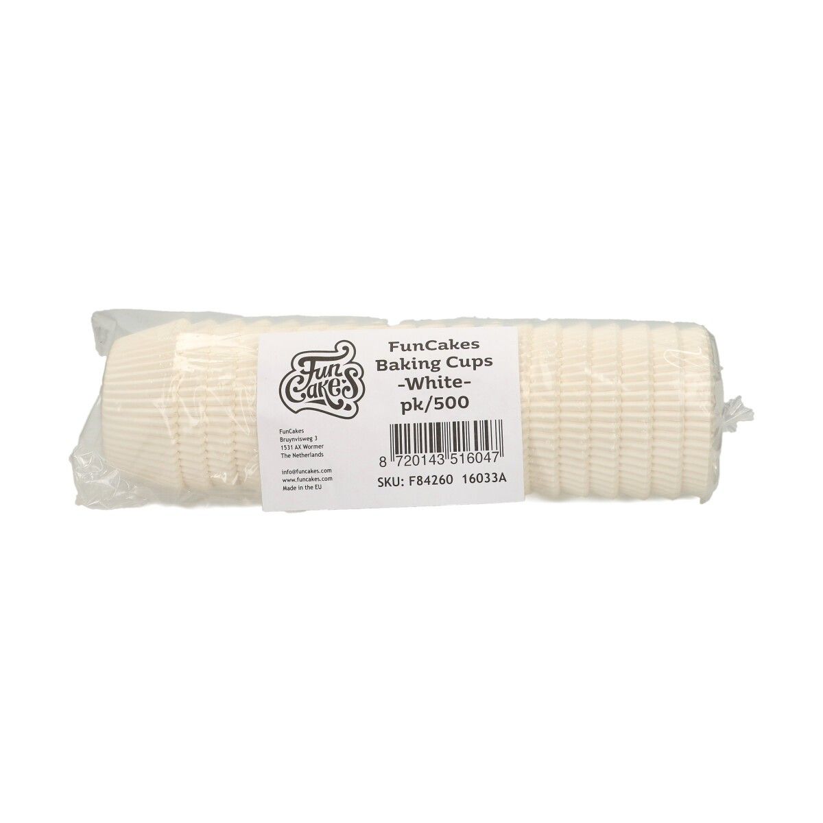 Caissettes à cupcakes blanches x500 FunCakes