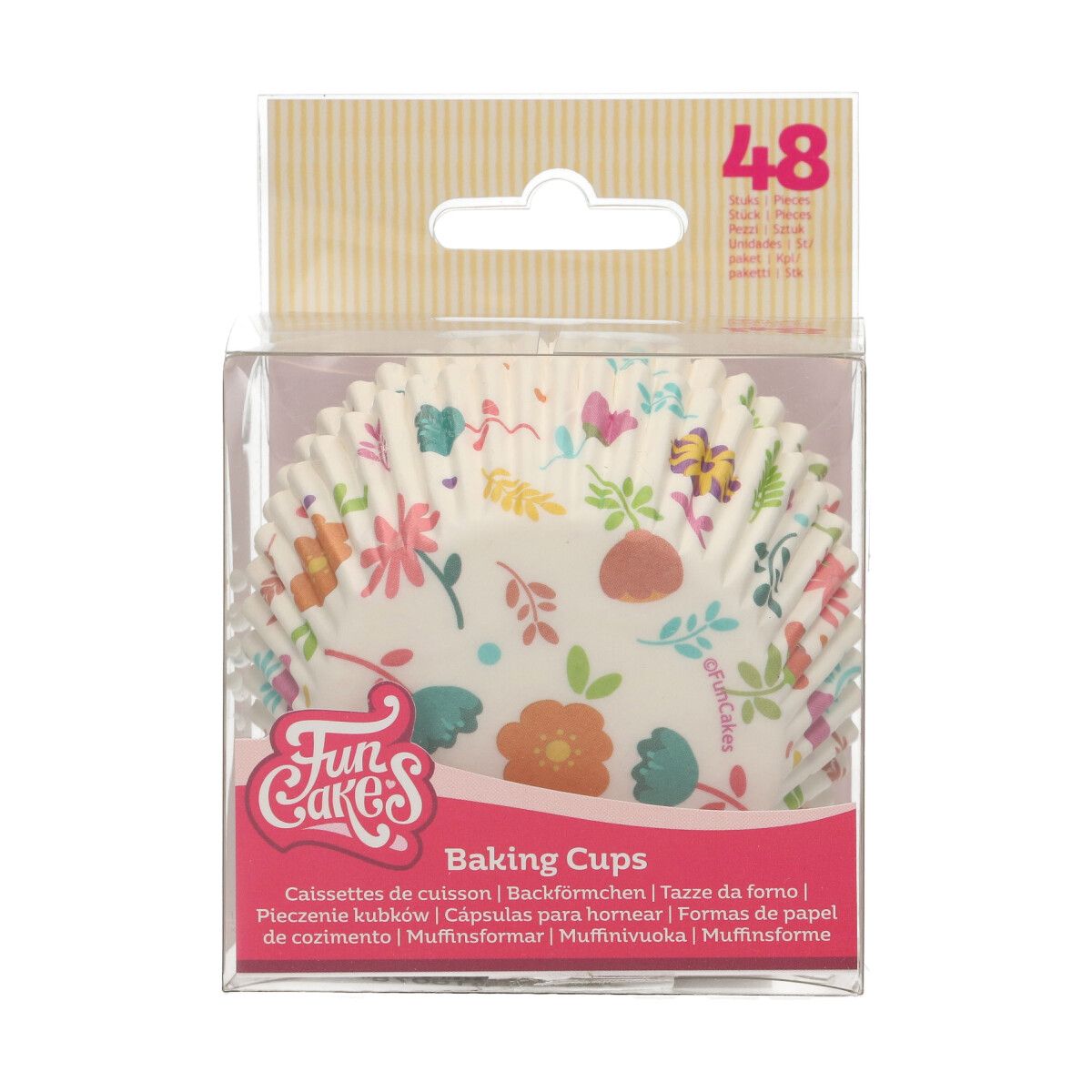 Caissettes à cupcakes Floral x48 FunCakes