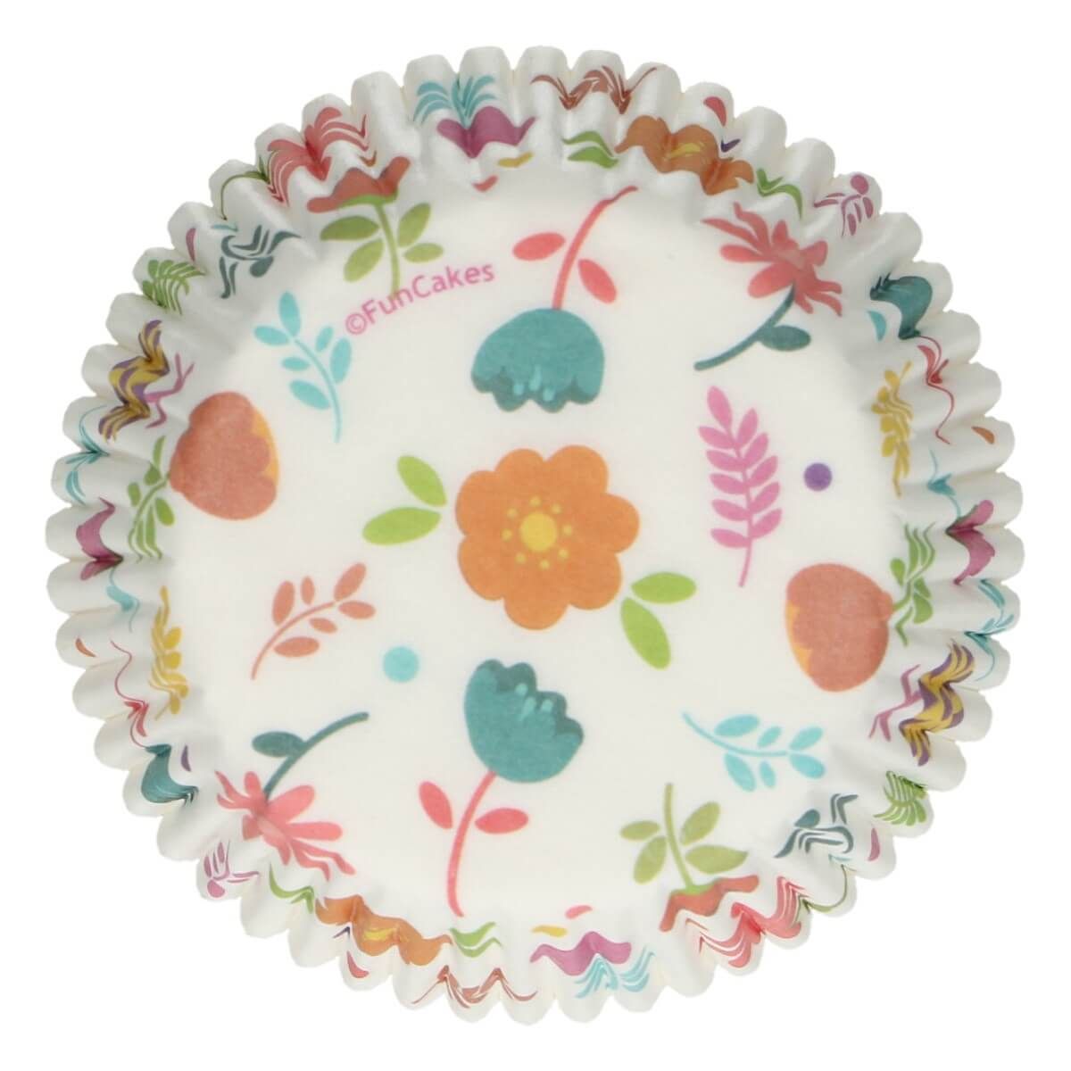 Caissettes à cupcakes Floral x48 FunCakes